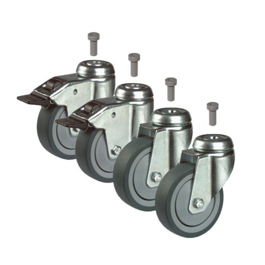 SET RUOTE HEAVY DUTY per superfici sconnesse
