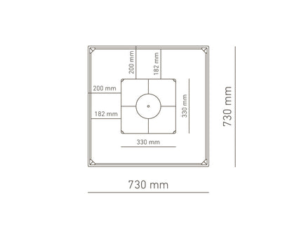 Vulcanus Chef 730 dimensioni misure
